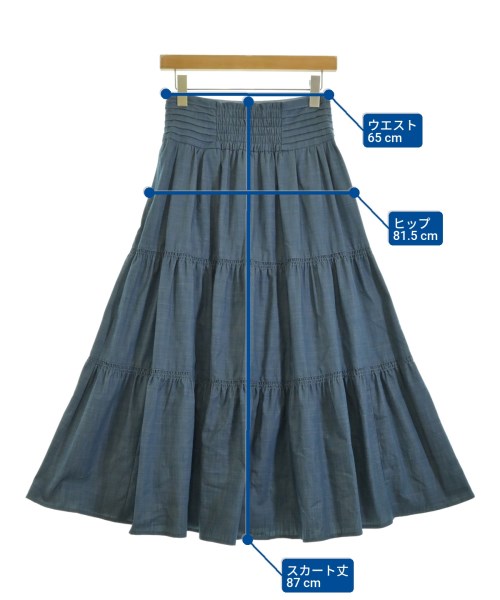 JILLSTUART（ジルスチュアート）ロング・マキシ丈スカート 紺 サイズ:2(M位) レディース/2200669521221