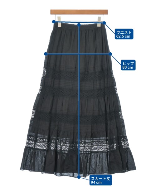 JILLSTUART（ジルスチュアート）ロング・マキシ丈スカート 黒 サイズ:2(M位) レディース/2200669521290