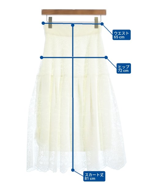 JILLSTUART（ジルスチュアート）ロング・マキシ丈スカート 白 サイズ:2(M位) レディース/2200673591098