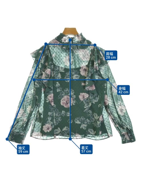JILLSTUART（ジルスチュアート）ブラウス 緑 サイズ:S レディース/2200675753104