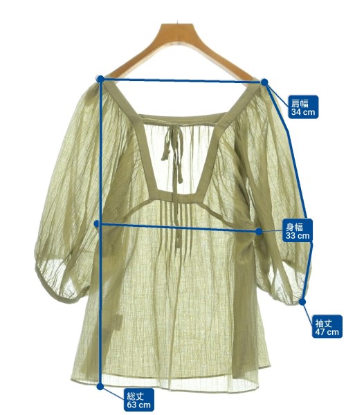 JILLSTUART（ジルスチュアート）ブラウス カーキ サイズ:M レディース/2200699751032