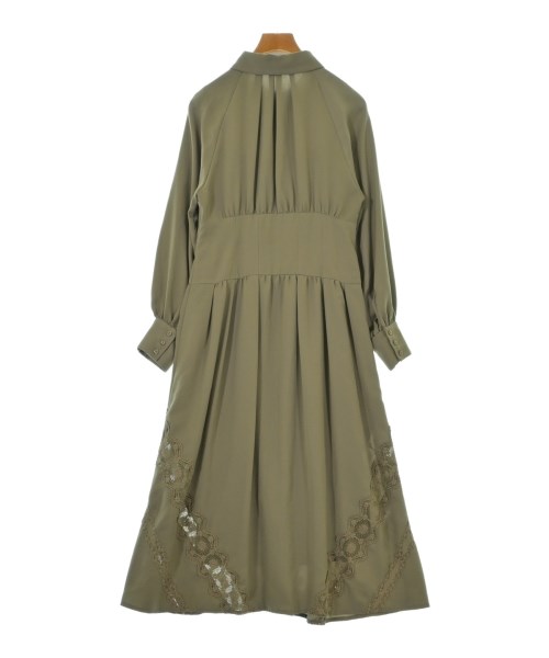 JILLSTUART（ジルスチュアート）シャツワンピース カーキ サイズ:4(XL位) レディース/2200704678019