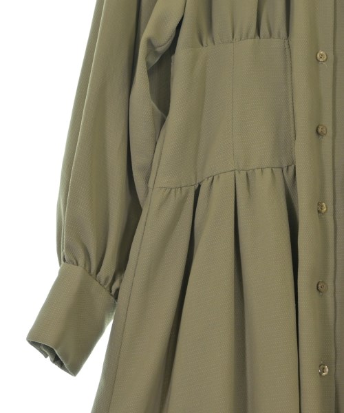 JILLSTUART（ジルスチュアート）シャツワンピース カーキ サイズ:4(XL位) レディース/2200704678019