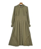 JILLSTUART（ジルスチュアート）シャツワンピース カーキ サイズ:4(XL位) レディース/2200704678019