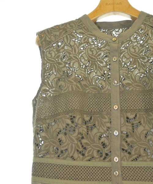 JILLSTUART（ジルスチュアート）シャツワンピース 茶 サイズ:4(XL位) レディース/2200664529123