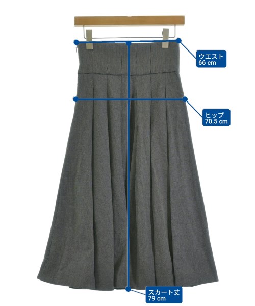 JILLSTUART（ジルスチュアート）ロング・マキシ丈スカート グレー サイズ:0(XS位) レディース/2200732413033