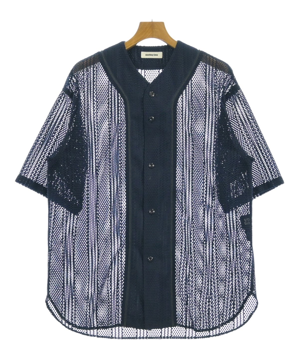 MONKEY TIME（モンキータイム）カジュアルシャツ 紺 サイズ:XL メンズ