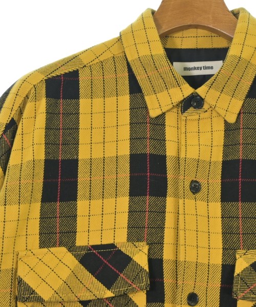 MONKEY TIME（モンキータイム）カジュアルシャツ 黄 サイズ:S メンズ/2200668450119