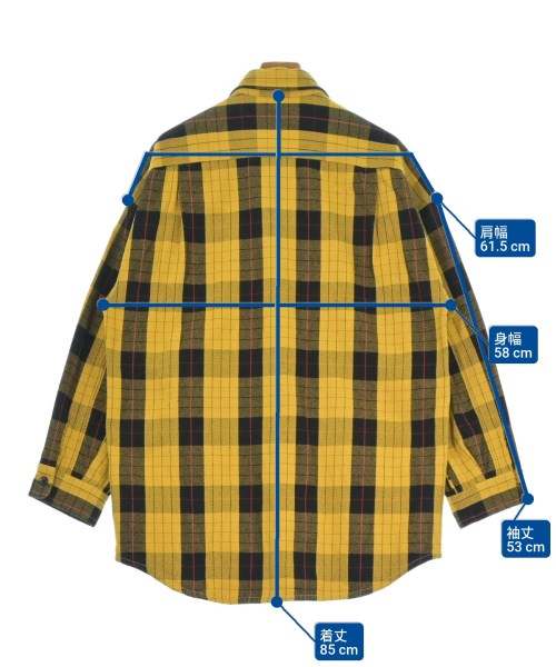 MONKEY TIME（モンキータイム）カジュアルシャツ 黄 サイズ:S メンズ/2200668450119