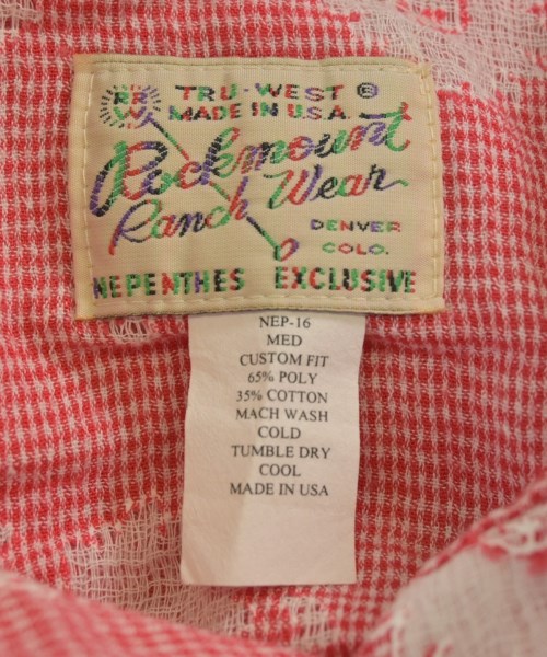 NEPENTHES（ネペンテス）カジュアルシャツ 赤 サイズ:-(L位) メンズ/2200653813226