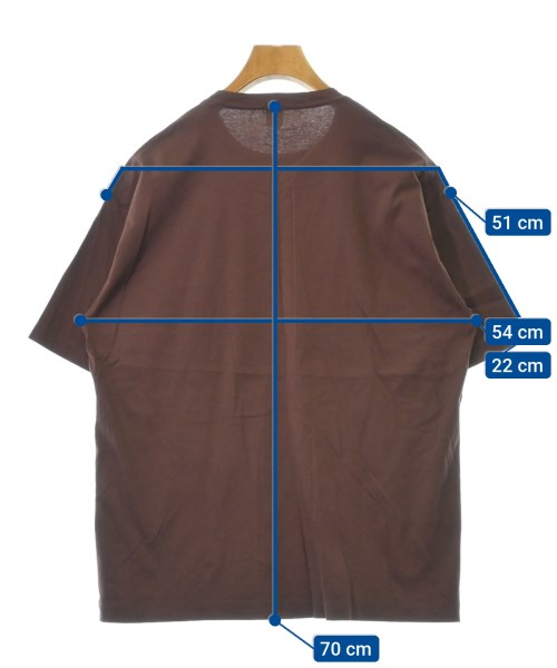 EDIFICE（エディフィス）Tシャツ・カットソー 茶 サイズ:2(M位) メンズ/2200521306126