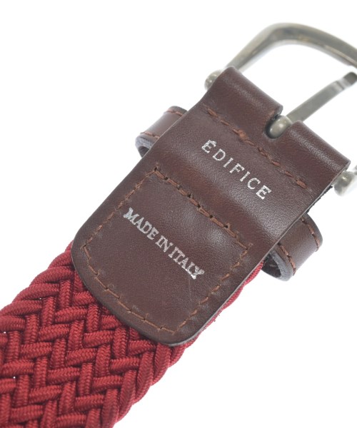 EDIFICE（エディフィス）ベルト 赤 サイズ:- メンズ/2200632297092