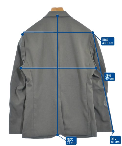 EDIFICE（エディフィス）テーラードジャケット グレー サイズ:M メンズ/2200637212014