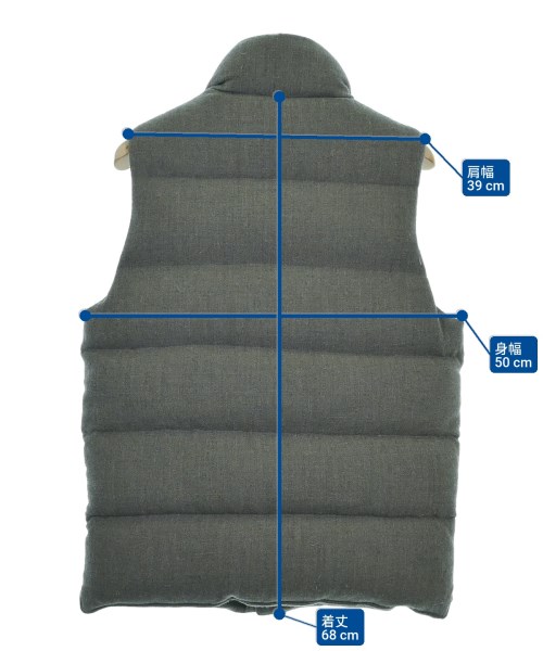 EDIFICE（エディフィス）ダウンジャケット/ダウンベスト グレー サイズ:46(M位) メンズ/2200634978043