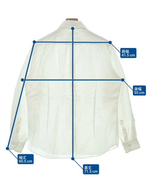 EDIFICE（エディフィス）カジュアルシャツ 白 サイズ:L メンズ/2200642255013