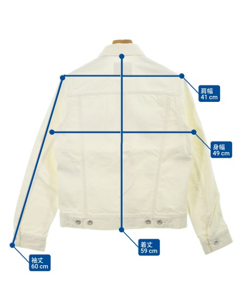 EDIFICE（エディフィス）デニムジャケット 白 サイズ:38(M位) メンズ/2200643147010