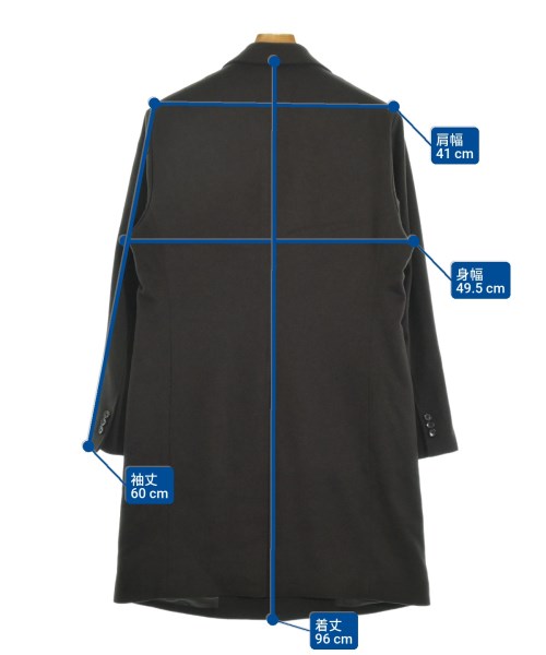 EDIFICE（エディフィス）チェスターコート 茶 サイズ:44(S位) メンズ/2200644081016