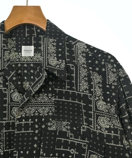 EDIFICE（エディフィス）カジュアルシャツ 黒 サイズ:46(M位) メンズ/2200644223041