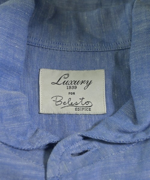 EDIFICE（エディフィス）カジュアルシャツ 青 サイズ:37(XS位) メンズ/2200540730049