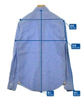 EDIFICE（エディフィス）カジュアルシャツ 青 サイズ:37(XS位) メンズ/2200540730049