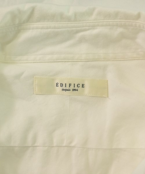 EDIFICE（エディフィス）カジュアルシャツ 白 サイズ:S メンズ/2200620462020