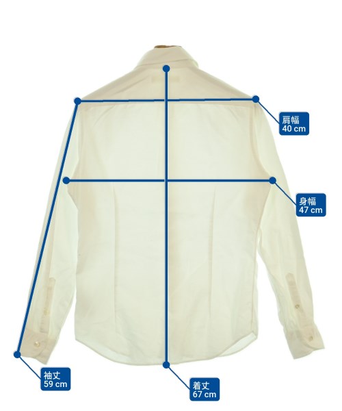 EDIFICE（エディフィス）カジュアルシャツ 白 サイズ:S メンズ/2200620462020