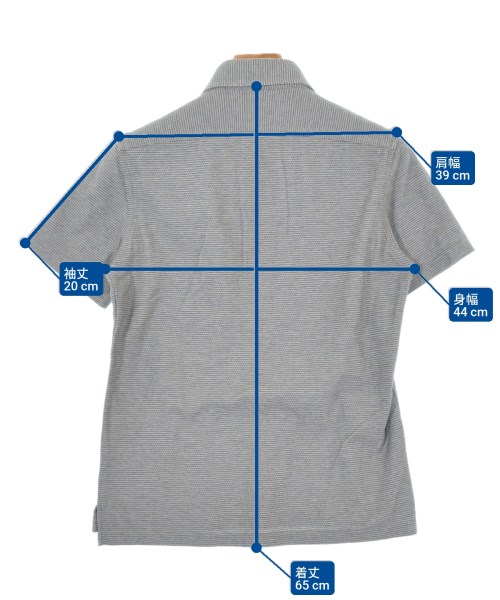 EDIFICE（エディフィス）ポロシャツ グレー サイズ:44(S位) メンズ/2200622863023