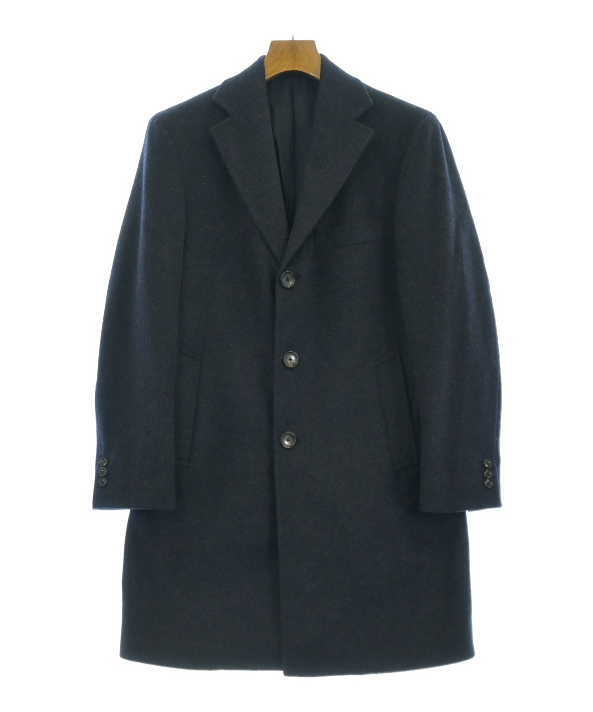 【新品未使用 定価5万円】EDIFICEエディフィス チェスターコート Sサイズ エディフィス EDIFICE SUPER 140's ウール / カシミヤ チェスター