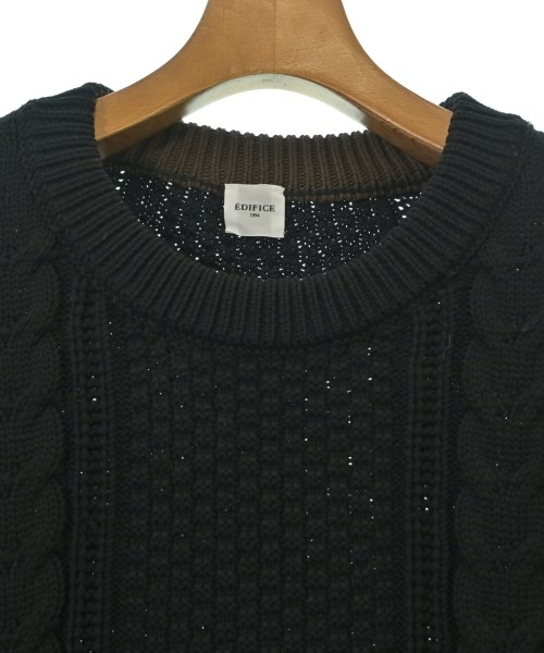 EDIFICE（エディフィス）ニット・セーター 黒 サイズ:46(M位) メンズ/2200620395557