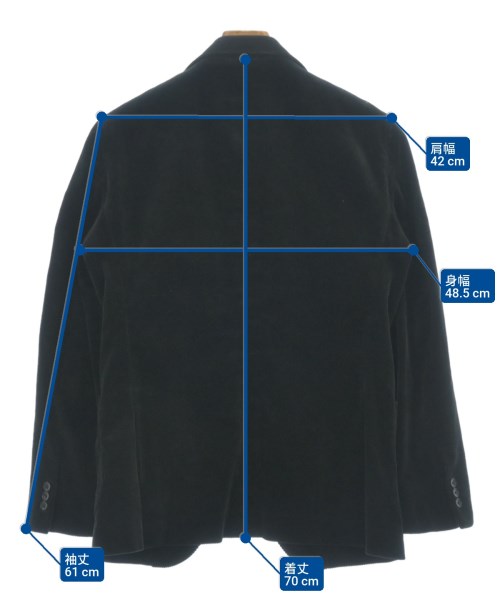 EDIFICE（エディフィス）ジャケット 黒 サイズ:46(M位) メンズ/2200625810062