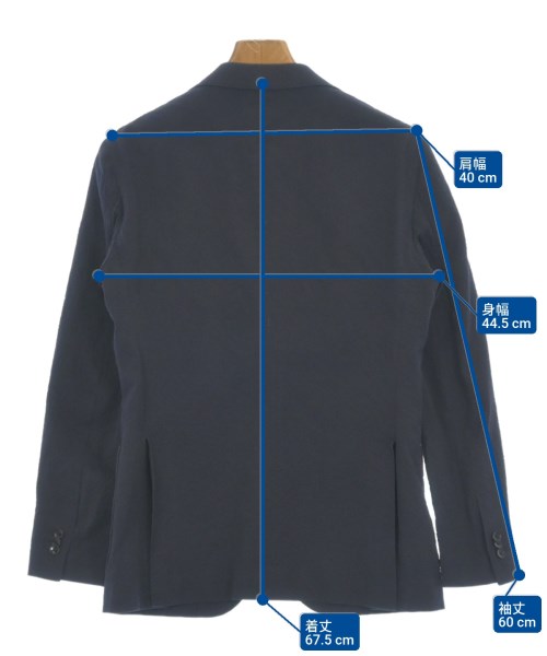 EDIFICE（エディフィス）カジュアルジャケット 紺 サイズ:44(S位) メンズ/2200625810345