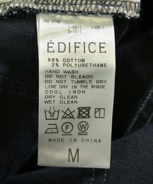 EDIFICE（エディフィス）デニムパンツ 紺 サイズ:M メンズ/2200626976071