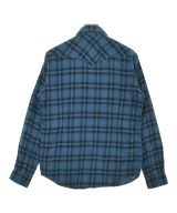 EDIFICE（エディフィス）カジュアルシャツ 青 サイズ:48(L位) メンズ/2200627999017