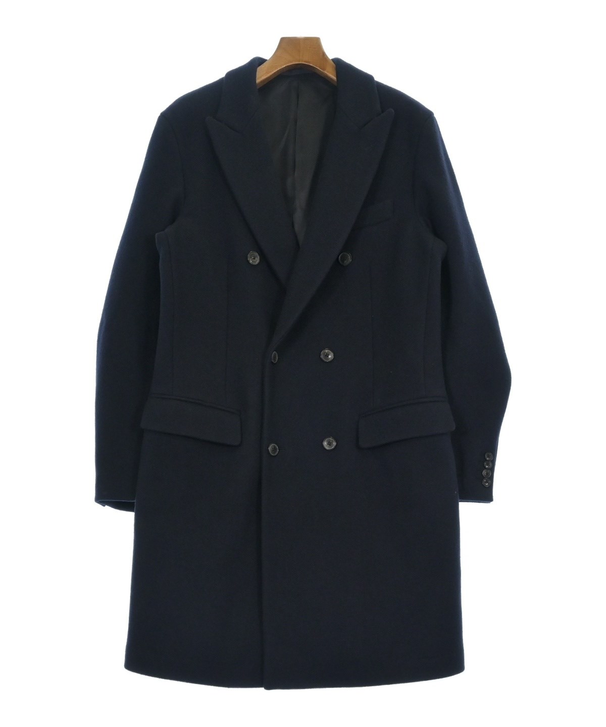 EDIFICE（エディフィス）チェスターコート 紺 サイズ:XL メンズ