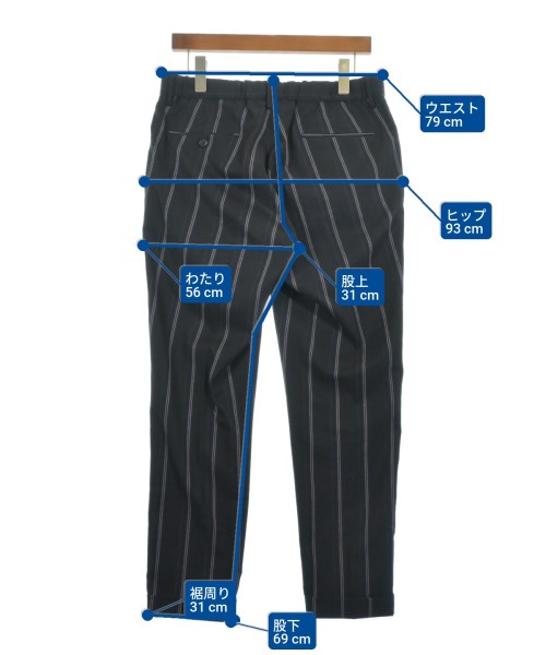 EDIFICE（エディフィス）スラックス 黒 サイズ:L メンズ/2200612657076