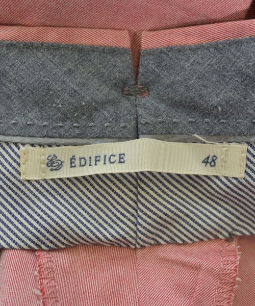 EDIFICE（エディフィス）スラックス ピンク サイズ:48(L位) メンズ/2200612657083