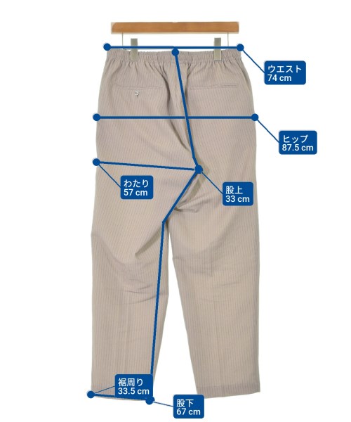 EDIFICE（エディフィス）スラックス ベージュ サイズ:L メンズ/2200618777051