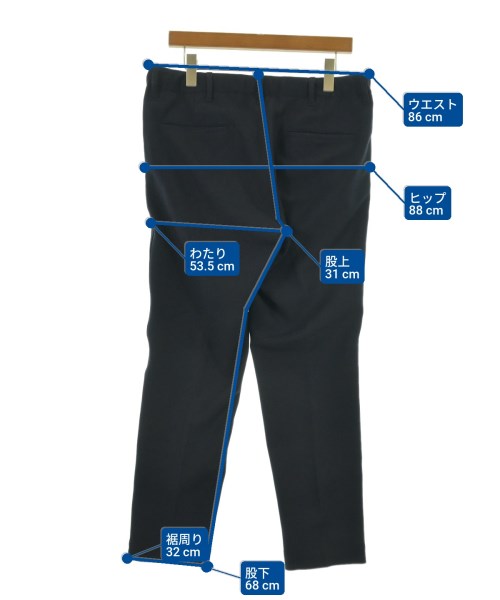 EDIFICE（エディフィス）スラックス 紺 サイズ:L メンズ/2200615216119