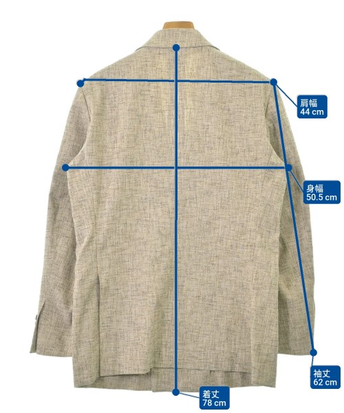 EDIFICE（エディフィス）テーラードジャケット ベージュ サイズ:46(M位) メンズ/2200672897023