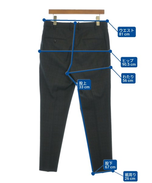 EDIFICE（エディフィス）スラックス グレー サイズ:M メンズ/2200673897022