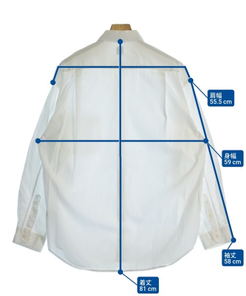 EDIFICE（エディフィス）カジュアルシャツ 白 サイズ:L メンズ/2200674288058