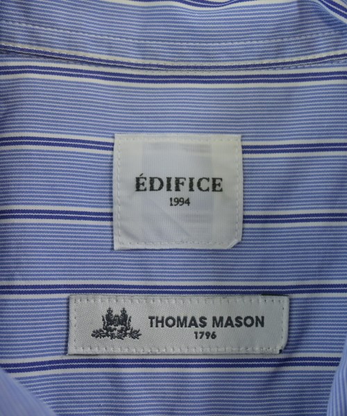 EDIFICE（エディフィス）カジュアルシャツ 青 サイズ:S メンズ/2200676168020