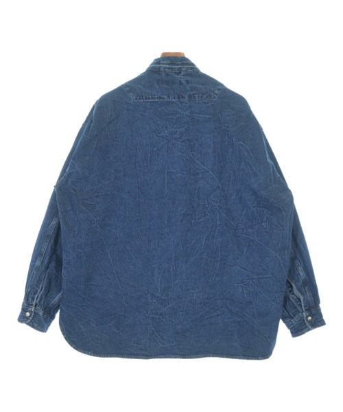 EDIFICE（エディフィス）カジュアルシャツ 青 サイズ:L メンズ/2200676790016