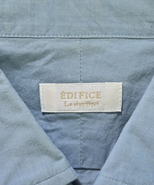 EDIFICE（エディフィス）カジュアルシャツ 青 サイズ:39(M位) メンズ/2200692384091