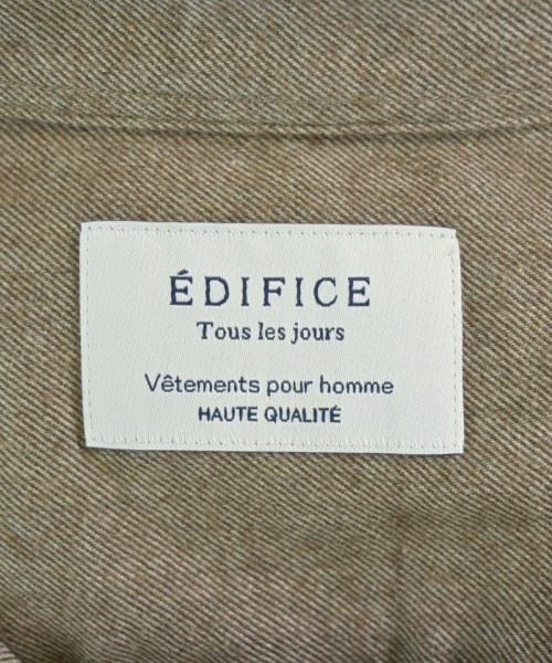 EDIFICE（エディフィス）カジュアルシャツ 茶 サイズ:46(M位) メンズ/2200692106037