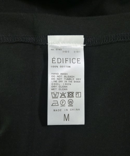 EDIFICE（エディフィス）Tシャツ・カットソー 黒 サイズ:M メンズ/2200696681028