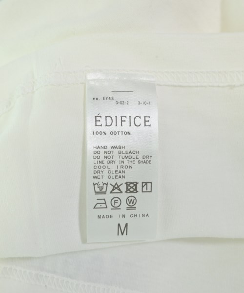 EDIFICE（エディフィス）Tシャツ・カットソー 白 サイズ:M メンズ/2200696681035