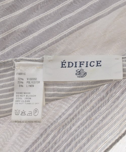 EDIFICE（エディフィス）ストール グレー サイズ:- メンズ/2200695367510