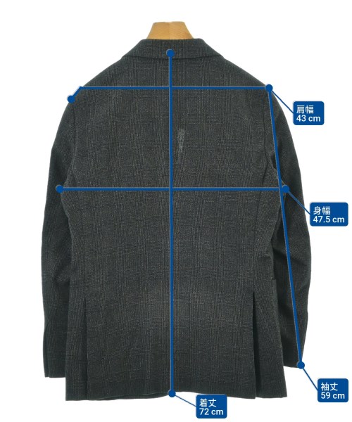 EDIFICE（エディフィス）テーラードジャケット 黒 サイズ:42(XS位) メンズ/2200650805026