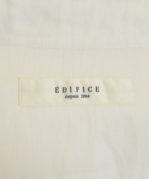 EDIFICE（エディフィス）カジュアルシャツ 白 サイズ:M メンズ/2200650805040